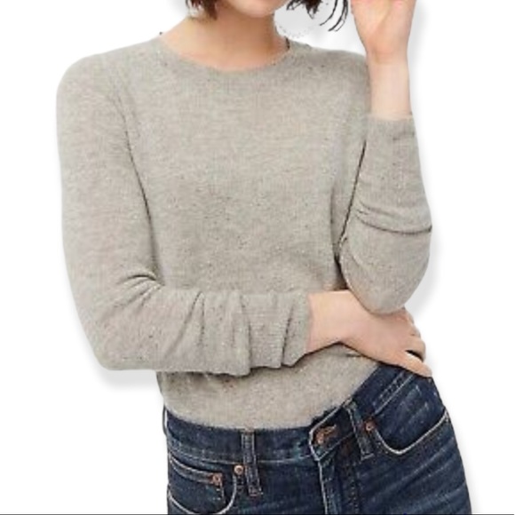 J. Crew Sweaters - J.Crew gray crew neck 100% cashmere sweater size L